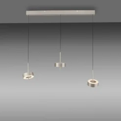 Paul Neuhaus LED Balkenpendel Q-ROTATE 3-flg Nickelfarbig