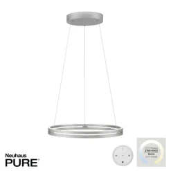 Paul Neuhaus LED Balkenpendel PURE E-LOOP 2-flg alufarbig