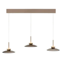 Paul Neuhaus LED Balkenpendel PURE MOON 3-flg bronze