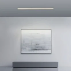 Paul Neuhaus LED Deckenlampe PURE-LINES Straight Kunststoff/Aluminium 110 x 3,8 x 3,9 cm Snow