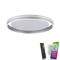 Paul Neuhaus LED Deckenlampe Q-VITO 59 cm stahlfarbig