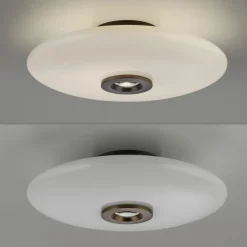 Paul Neuhaus LED Deckenlampe PURE VITRUM 45 cm braun