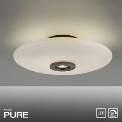 Paul Neuhaus LED Deckenlampe PURE VITRUM 45 cm braun