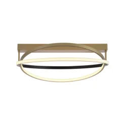 Paul Neuhaus LED Deckenlampe Q-BELUGA rund Messing/ Schwarz matt