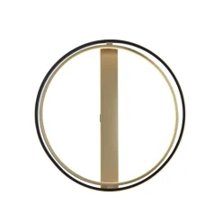 Paul Neuhaus LED Deckenlampe Q-BELUGA rund Messing/ Schwarz matt