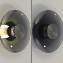 Paul Neuhaus LED Deckenlampe PURE VITRUM 22 cm grau