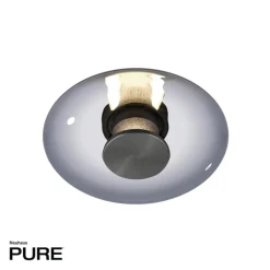 Paul Neuhaus LED Deckenlampe PURE VITRUM 22 cm grau