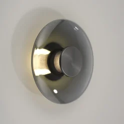 Paul Neuhaus LED Deckenlampe PURE VITRUM 22 cm grau