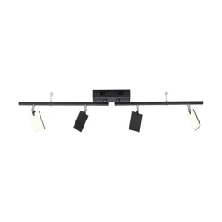 Paul Neuhaus LED Deckenlampe mit 4 Spots PURE-MIRA schwarz