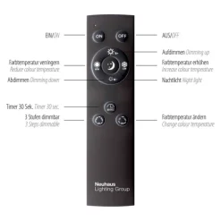 Paul Neuhaus LED Deckenlampe mit 4 Spots PURE-MIRA schwarz