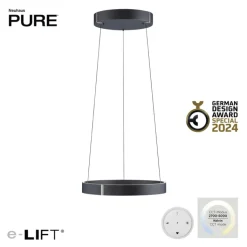 Paul Neuhaus LED Pendelleuchte PURE E-CLIPSE 50 cm grau