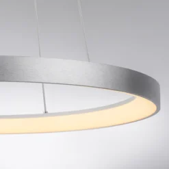 Paul Neuhaus LED Pendelleuchte HOOP 57 cm alu-/nickelfarbig