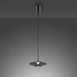 Paul Neuhaus LED Pendelleuchte PURE VITRUM 22 cm grau