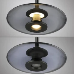 Paul Neuhaus LED Pendelleuchte PURE VITRUM 22 cm grau