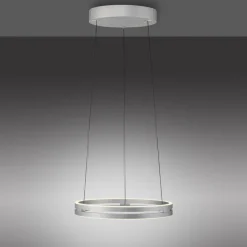 Paul Neuhaus LED Pendelleuchte PURE E-LOOP Aluminium Ø 50 cm Alu-/Nickelfarbig