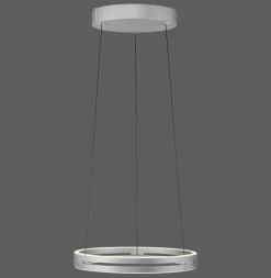 Paul Neuhaus LED Pendelleuchte PURE E-LOOP Aluminium Ø 50 cm Alu-/Nickelfarbig