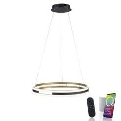 Paul Neuhaus LED Pendelleuchte Q-BELUGA Messing/ Schwarz matt