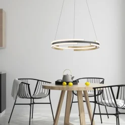 Paul Neuhaus LED Pendelleuchte Q-BELUGA Messing/ Schwarz matt