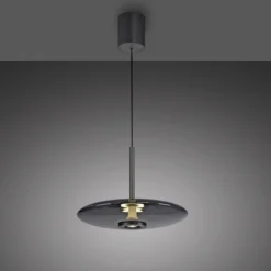 Paul Neuhaus LED Pendelleuchte PURE E-VITRUM 45 cm grau