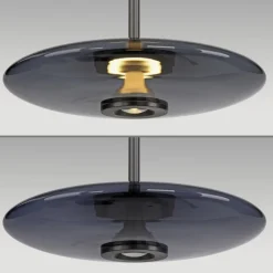 Paul Neuhaus LED Pendelleuchte PURE E-VITRUM 45 cm grau