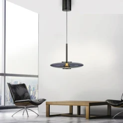 Paul Neuhaus LED Pendelleuchte PURE E-VITRUM 45 cm grau