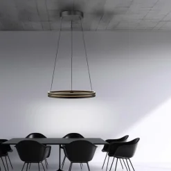 Paul Neuhaus LED Pendelleuchte PURE E-LOOP 70 cm schwarz