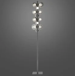 Paul Neuhaus LED Stehlampe PURE POPUP 12-flg grau