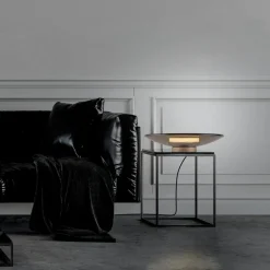 Paul Neuhaus LED Tischlampe PURE MOON 32 cm messingfarbig