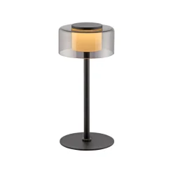 Paul Neuhaus LED Tischlampe RIKA 15 cm schwarz