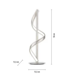 Paul Neuhaus LED Tischlampe Q-SWING 15,5 cm silberfarbig