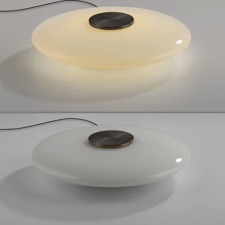 Paul Neuhaus LED Tischlampe PURE VITRUM 32 cm braun