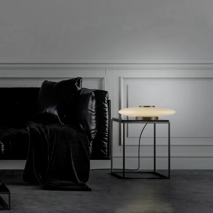 Paul Neuhaus LED Tischlampe PURE VITRUM 32 cm braun