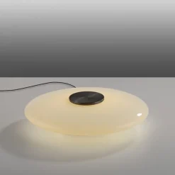 Paul Neuhaus LED Tischlampe PURE VITRUM 32 cm braun