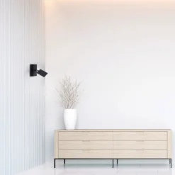 Paul Neuhaus LED Wandleuchte mit Spot PURE-MIRA schwarz