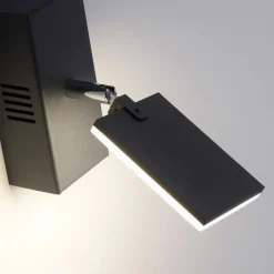 Paul Neuhaus LED Wandleuchte mit Spot PURE-MIRA schwarz