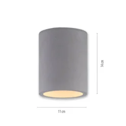 Paul Neuhaus Retrofit Deckenlampe ETON 11 cm beton