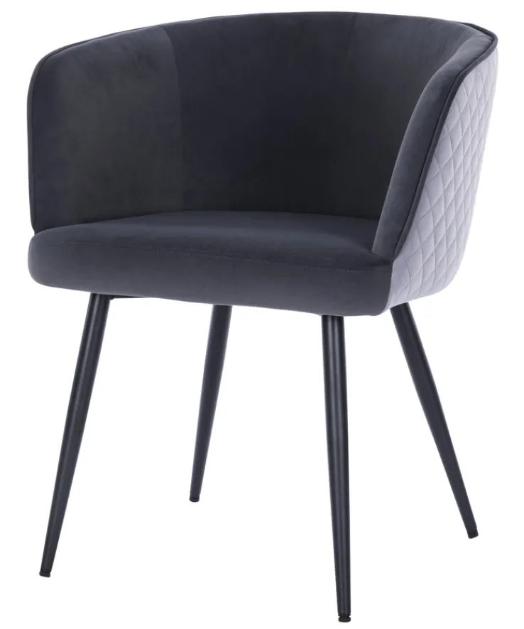 PHILL HILL Armlehnstuhl LIAM dunkelgrau-grau/schwarz