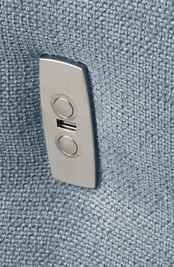 PHILL HILL Ecksofa FORBACH 279 x 210 cm blau