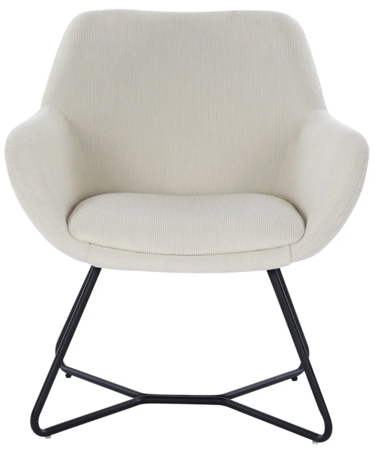 PHILL HILL Polsterstuhl SABRINA cremefarbig/schwarz