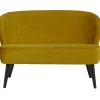 Polsterbank SARA 110 cm ockergelb