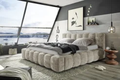 Polsterbett BEXLEY CREMONA 180x200 cm taupe