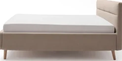 QUARTIER Polsterbett LOTTE 180 x 200 cm beige