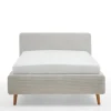 Polsterbett MATTIS 140 x 200 cm Cord beige