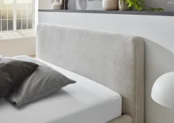 Polsterbett MATTIS 140 x 200 cm Cord beige