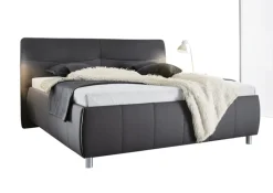 Polsterbett PALLAS 180 x 200 cm Stoffbezug grau