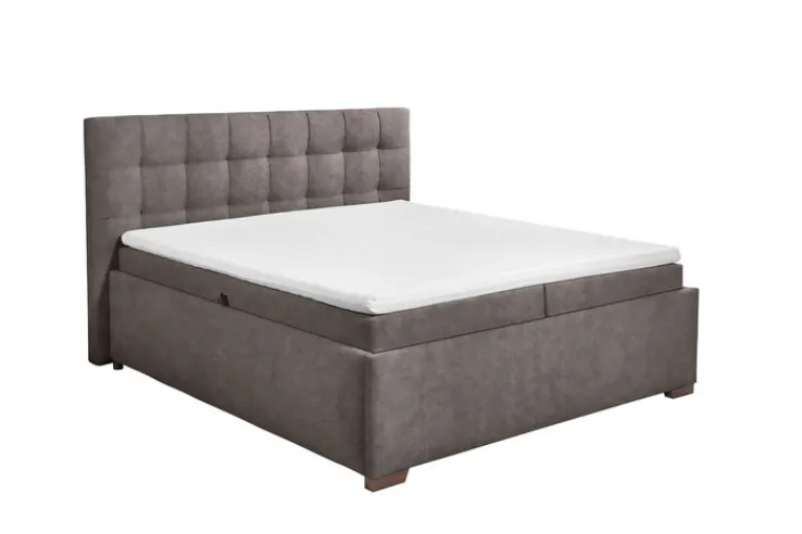 Polsterbett PORTOS 180 x 200 cm braun