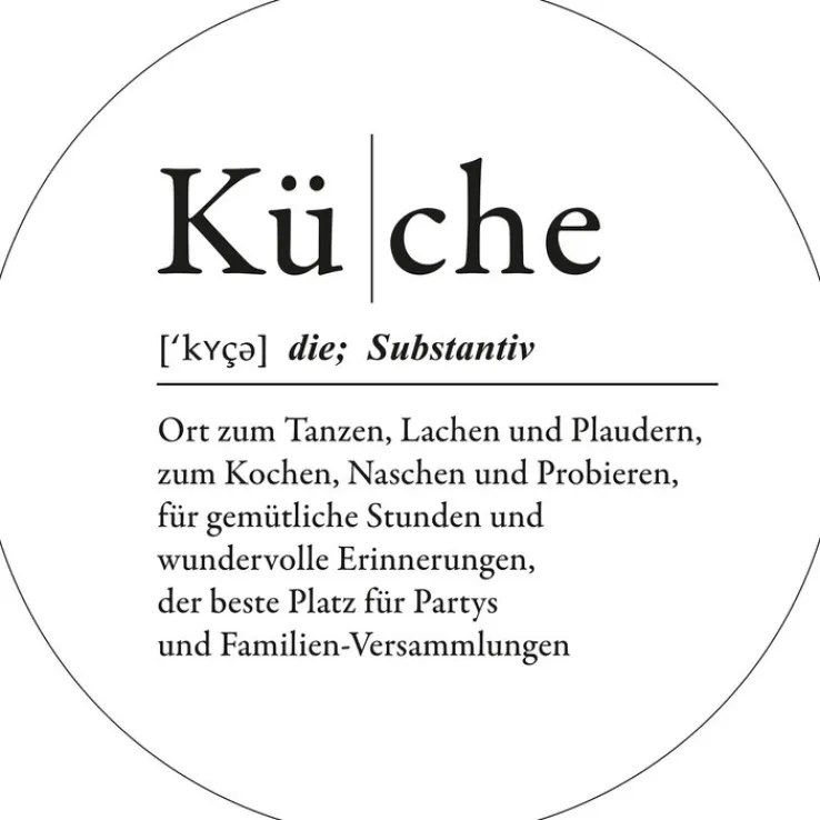 PRO ART Glasbild KÜCHE 20 cm