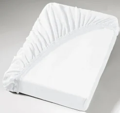 PRONIGHT Jersey-Boxspring-Spannbettlaken 90-100 x 190-220 cm weiß