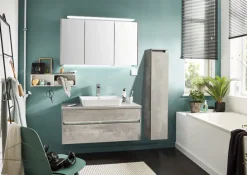 puris Waschplatz UNIQUE 102 cm Polarweiß/ Betonoptik