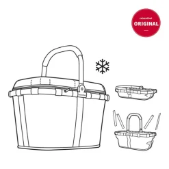 reisenthel Einkaufskorb CARRYBAG ISO Frame black /Twist silver